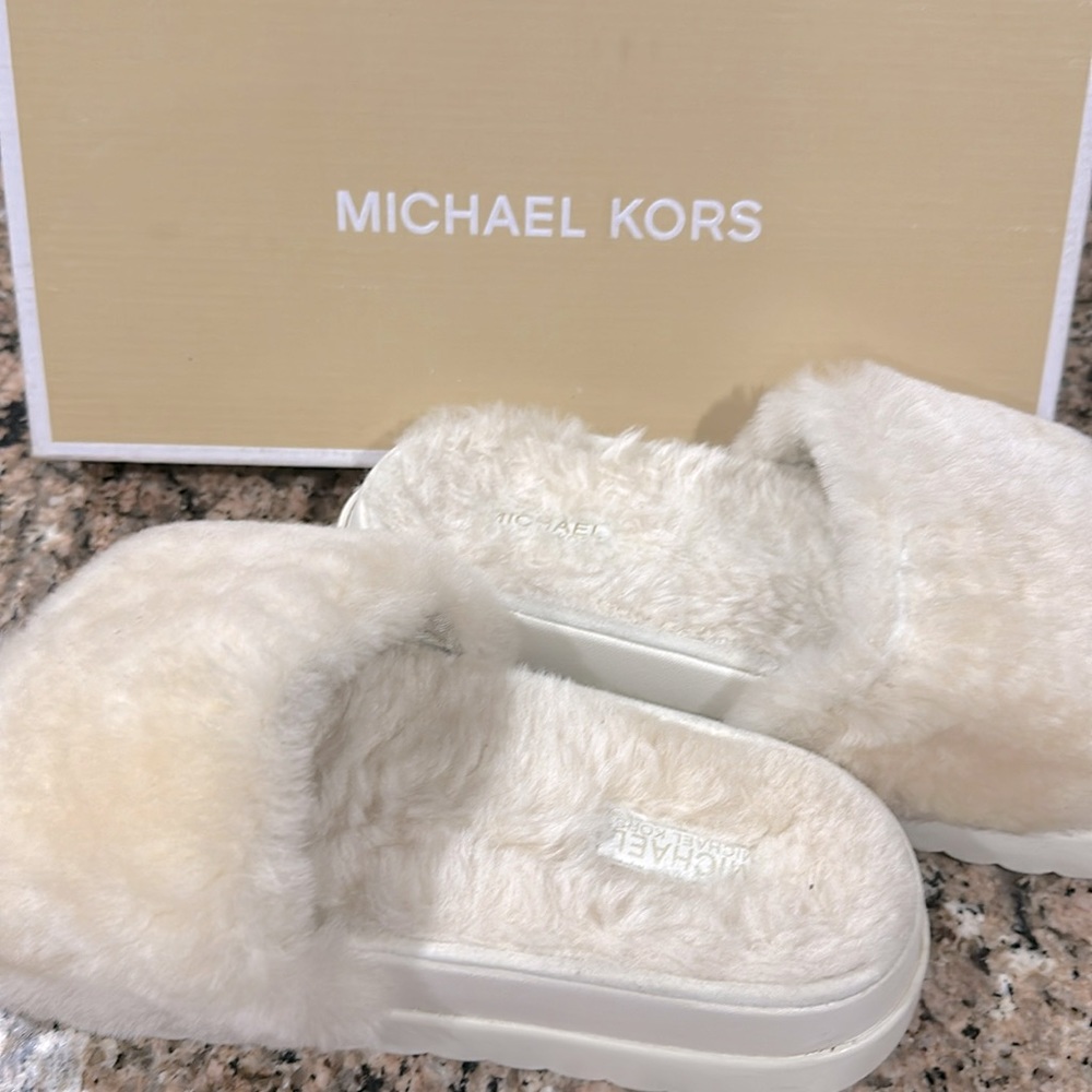 Tyra Slide Real Shearling 7M
